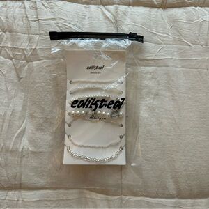 Edikted Silver and White Bracelet Collection